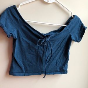 Off the shoulder crop top